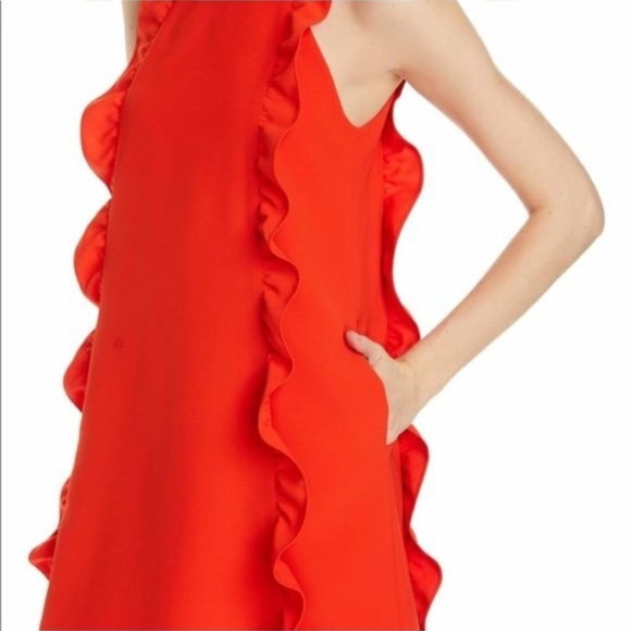 Ted Baker - Halter neck Lace Ruffle Detail Tunic - Dark Orange - Picture 12 of 13